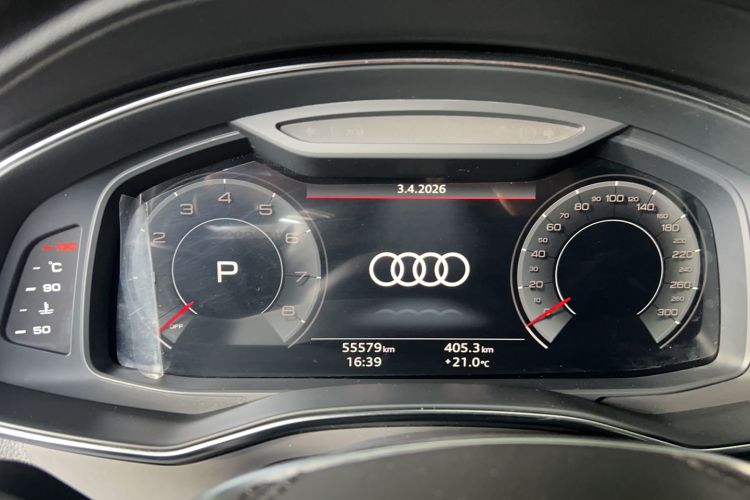 Used Audi A6L 2023 Revised 45 TFSI Prestige Dynamic Edition Odometer Close Up