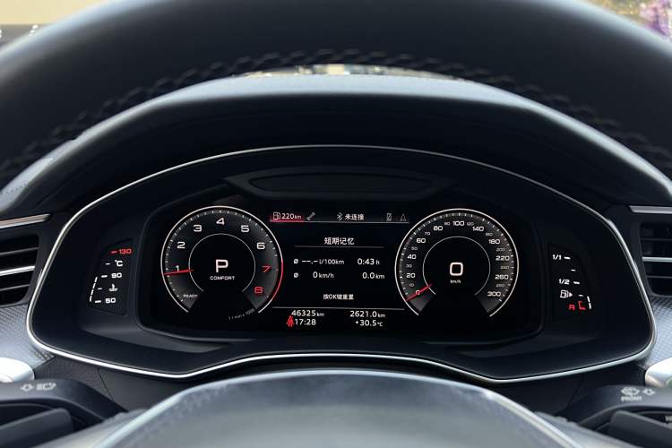 Used Audi A6L 2023 40 TFSI Luxury Dynamic Model Odometer Close Up
