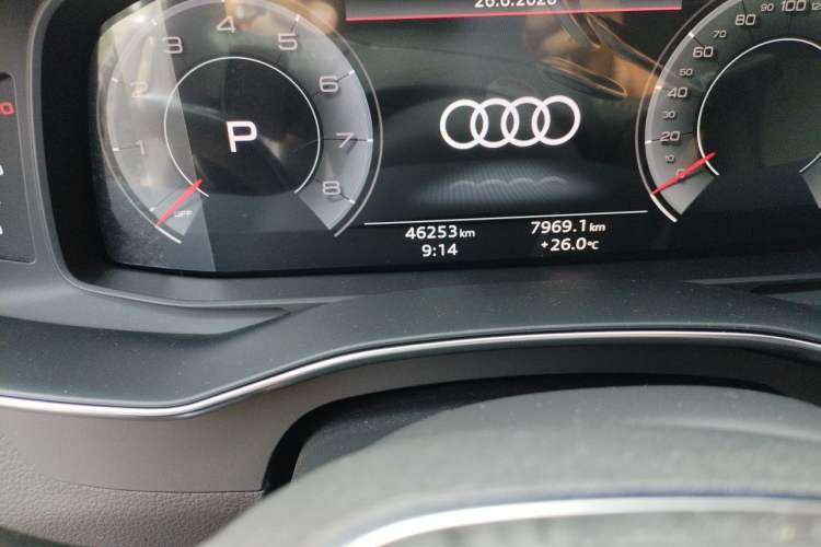 Used Audi A6L 2023 45 TFSI quattro Prestige Dynamic Edition Odometer Close Up