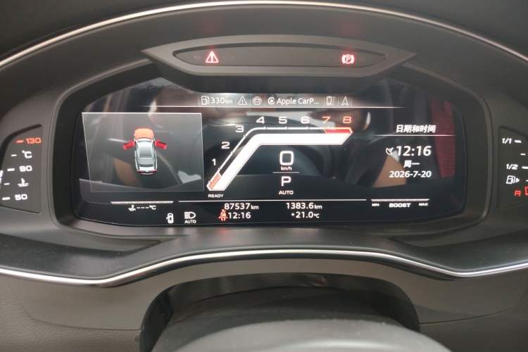 Used Audi A6L 2023 Revised 45 TFSI Prestige Dynamic Edition Odometer Close Up