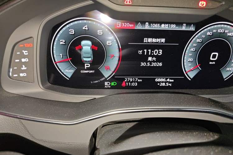 Used Audi A6L 2023 Updated 55 TFSI quattro Prestige Dynamic Edition Odometer Close Up