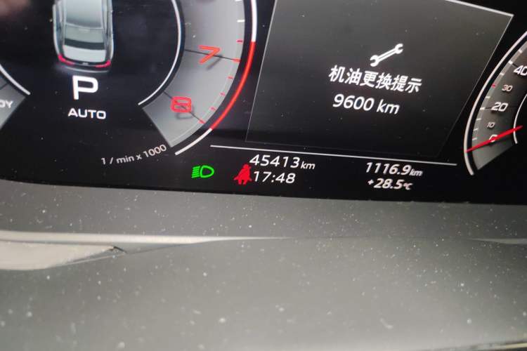 Used Audi A6L 2023 45 TFSI Prestige Dynamic Edition Odometer Close Up