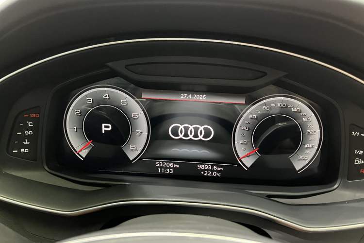 Used Audi A6L 2023 45 TFSI Prestige Elegant Edition Odometer Close Up