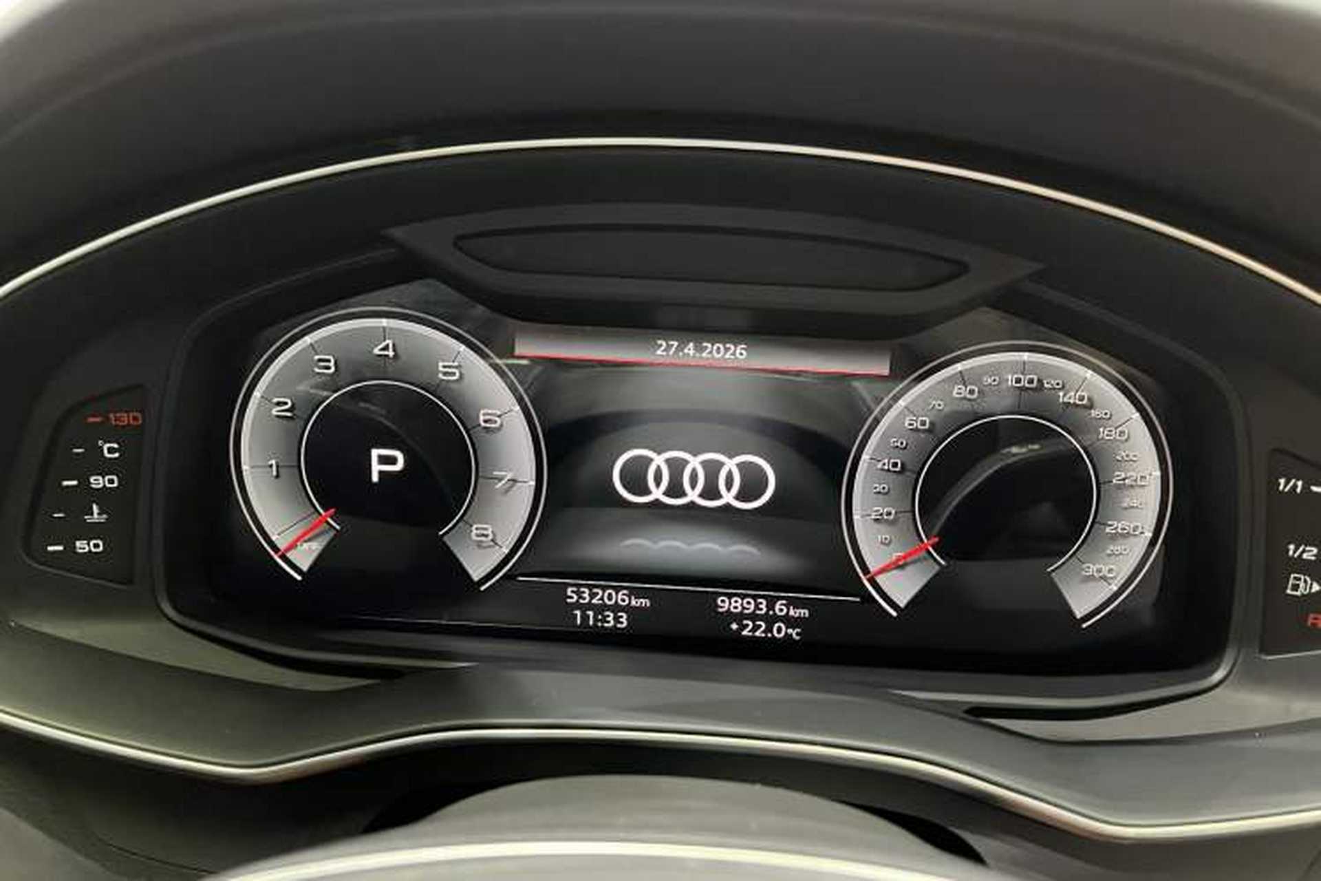 Used Audi A6L 2023 45 TFSI Prestige Elegant Edition Odometer Close Up