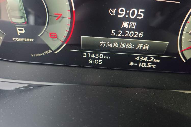 Used Audi A6L 2023 Revised Edition 45 TFSI quattro Prestige Dynamic Version Odometer Close Up
