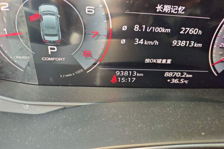 Used Audi A6L 2023 Revised 45 TFSI Prestige Dynamic Edition Odometer Close Up