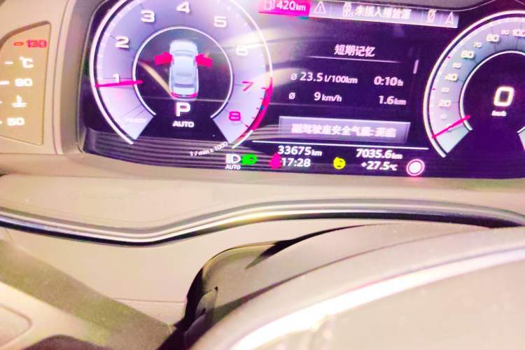Used Audi A6L 2023 Revised 45 TFSI Prestige Elegant Edition Odometer Close Up