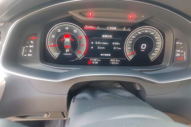 Used Audi A6L 2023 40 TFSI Luxury Dynamic Model Odometer Close Up