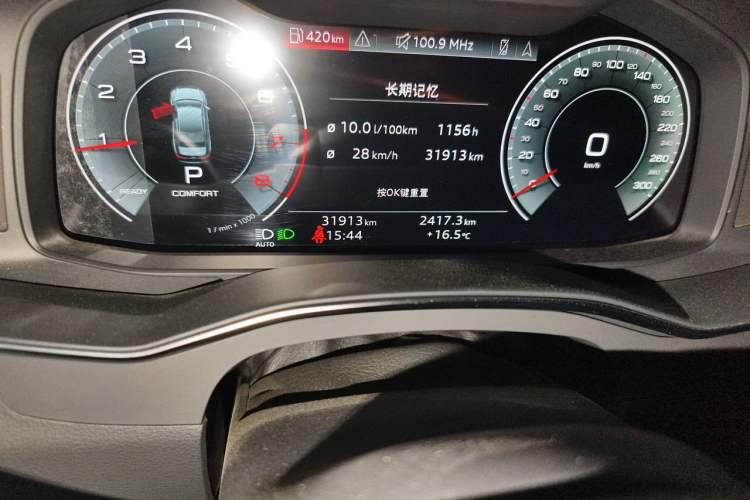 Used Audi A6L 2023 Revised Edition 45 TFSI quattro Prestige Dynamic Version Odometer Close Up
