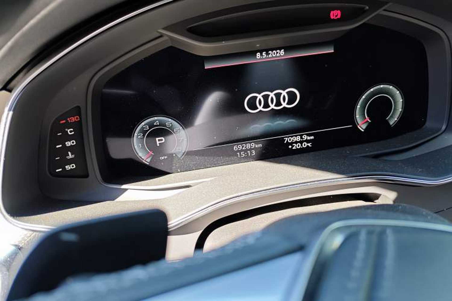 Used Audi A6L 2023 Revised 45 TFSI Prestige Dynamic Edition Odometer Close Up