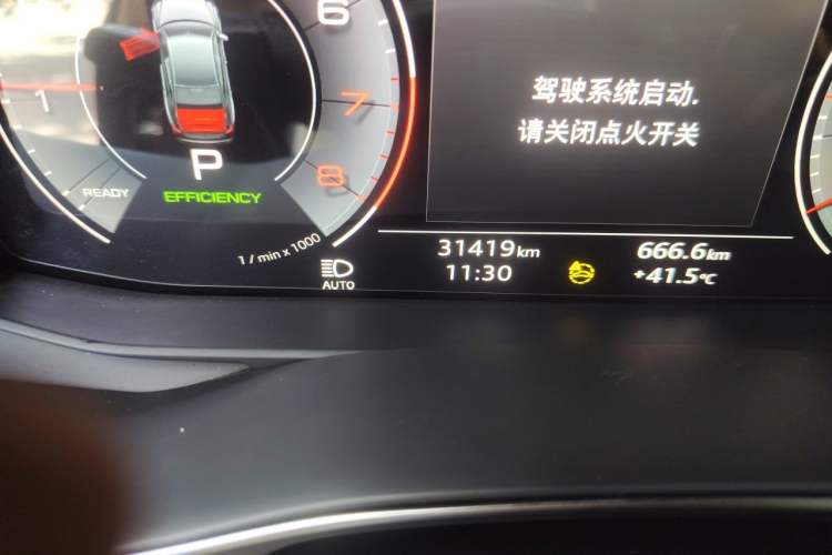 Used Audi A6L 2023 Updated 45 TFSI quattro Prestige Dynamic Edition Odometer Close Up