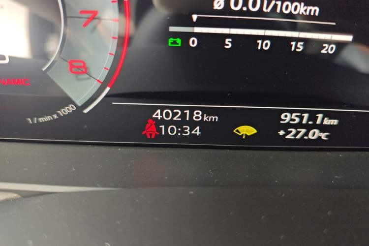 Used Audi A6L 2023 Revised Edition 45 TFSI quattro Prestige Dynamic Version Odometer Close Up