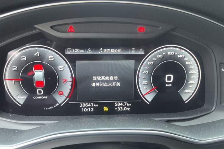 Used Audi A6L 2023 Revised 45 TFSI Prestige Dynamic Edition Odometer Close Up