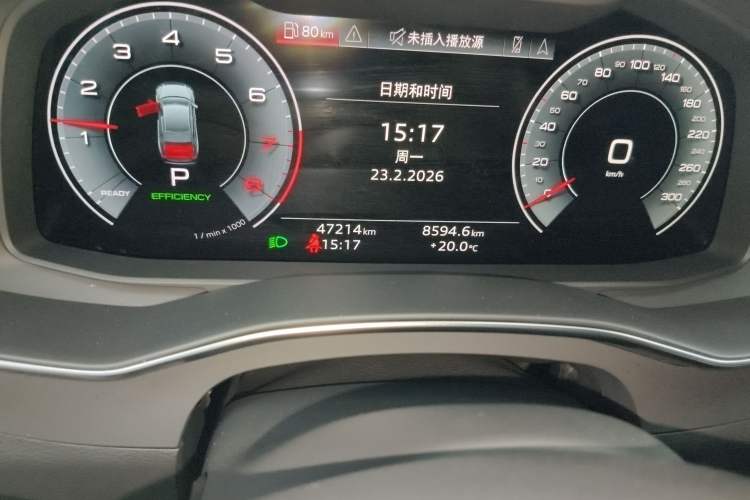 Used Audi A6L 2023 45 TFSI quattro Prestige Elegant Edition Odometer Close Up