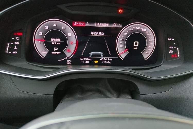 Used Audi A6L 2023 Revised 45 TFSI Prestige Dynamic Edition Odometer Close Up