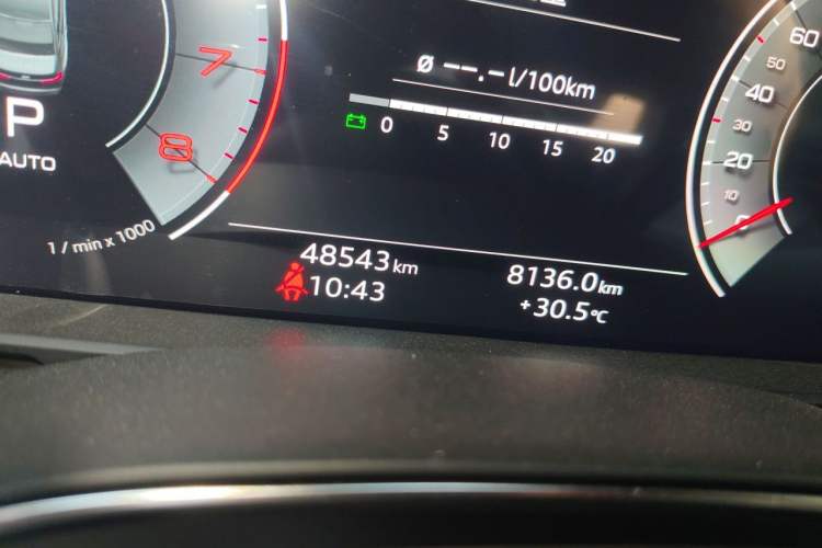 Used Audi A6L 2023 Revised 45 TFSI quattro Prestige Elegant Edition Odometer Close Up