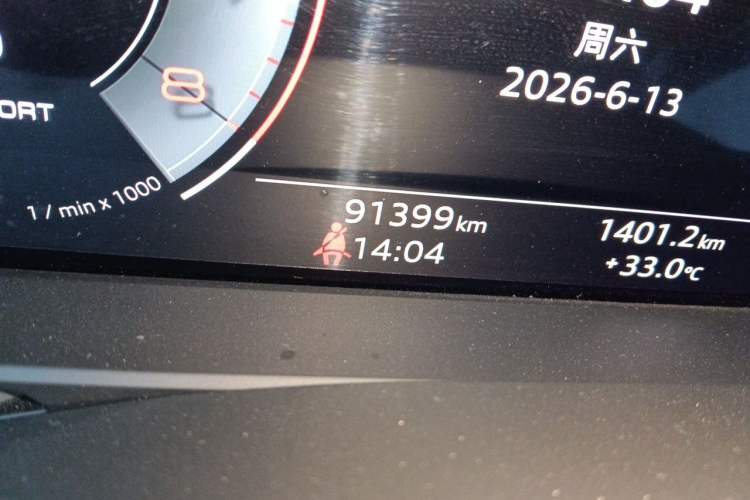Used Audi A6L 2023 45 TFSI quattro Prestige Dynamic Edition Odometer Close Up