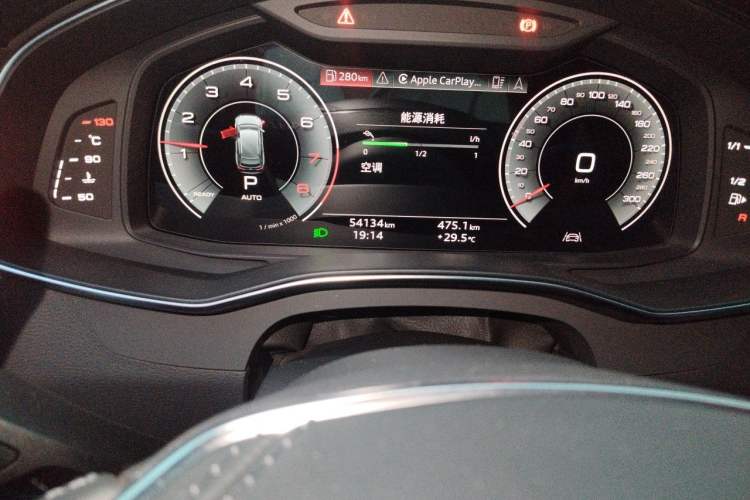 Used Audi A6L 2023 45 TFSI Prestige Dynamic Edition Odometer Close Up