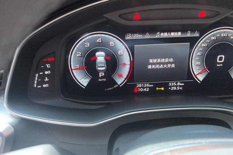 Used Audi A6L 2023 45 TFSI Prestige Dynamic Edition Odometer Close Up