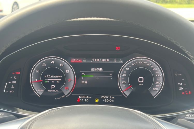 Used Audi A6L 2023 40 TFSI Luxury Dynamic Model Odometer Close Up