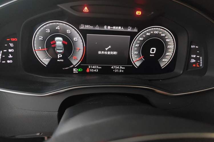Used Audi A6L 2023 45 TFSI quattro Prestige Dynamic Edition Odometer Close Up