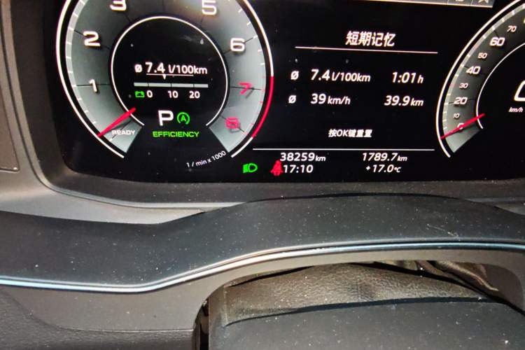 Used Audi A6L 2023 45 TFSI quattro Prestige Elegant Edition Odometer Close Up
