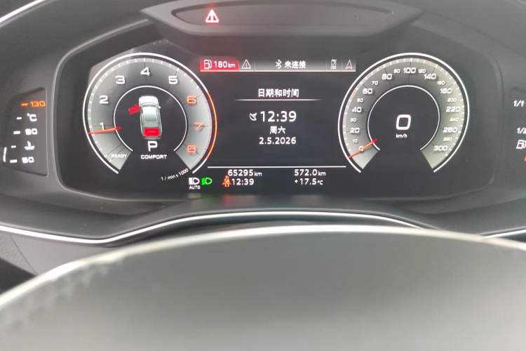 Used Audi A6L 2024 40 TFSI Luxury Dynamic Edition Odometer Close Up