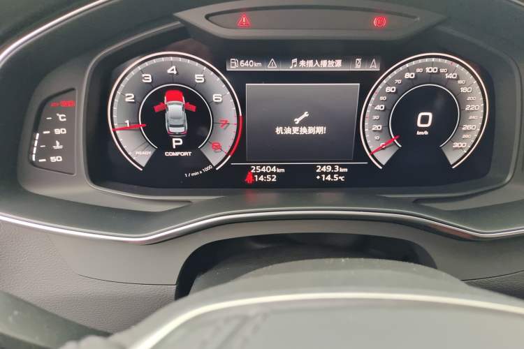 Used Audi A6L 2024 45 TFSI quattro Prestige Dynamic Edition Odometer Close Up