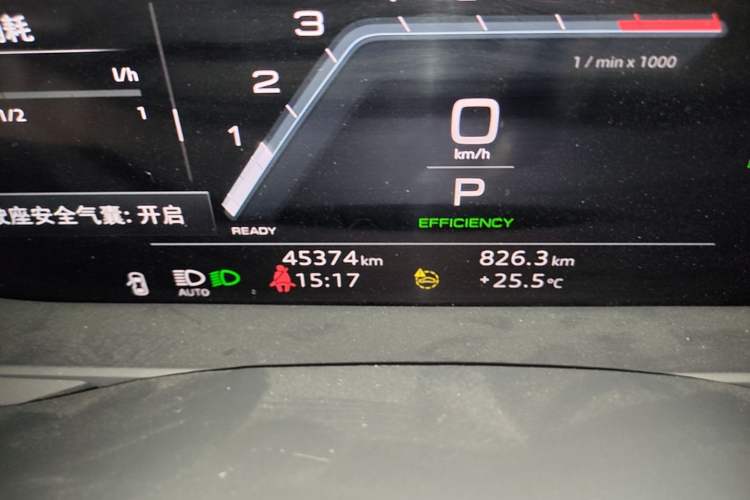 Used Audi A6L 2024 45 TFSI Prestige Dynamic Edition Odometer Close Up