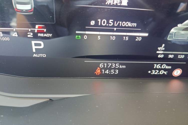 Used Audi A6L 2024 45 TFSI Prestige Elegant Edition Odometer Close Up
