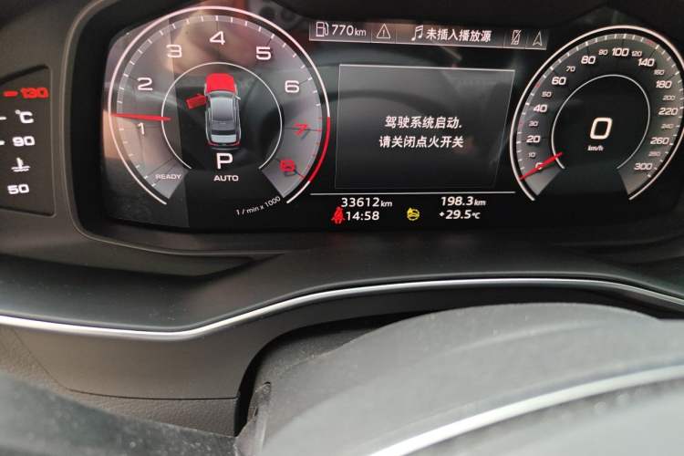 Used Audi A6L 2024 45 TFSI Prestige Dynamic Edition Odometer Close Up