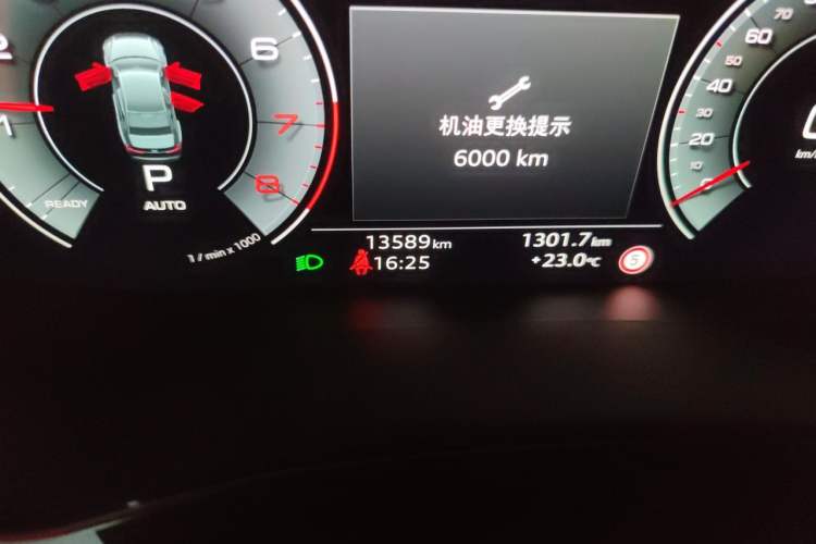 Used Audi A6L 2024 45 TFSI quattro Prestige Dynamic Edition Odometer Close Up