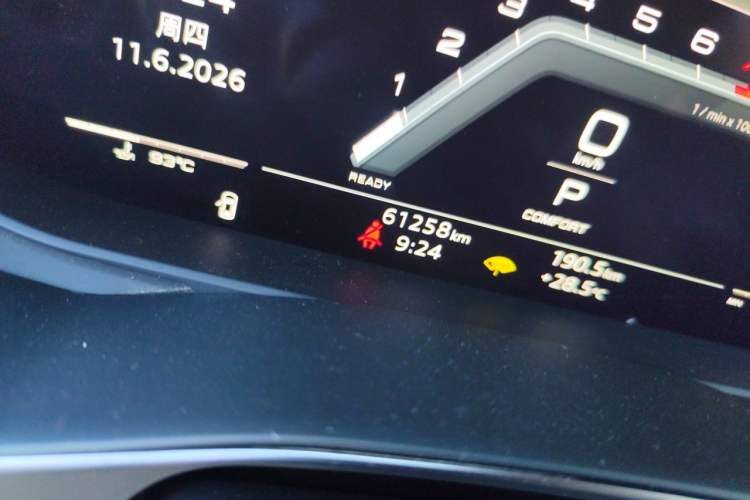 Used Audi A6L 2024 45 TFSI quattro Prestige Dynamic Edition Odometer Close Up