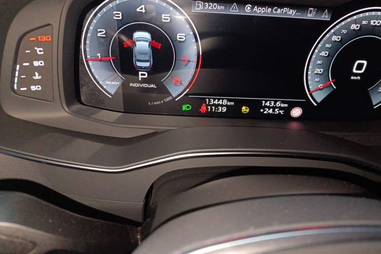 Used Audi A6L 2024 45 TFSI quattro Prestige Dynamic Edition Odometer Close Up