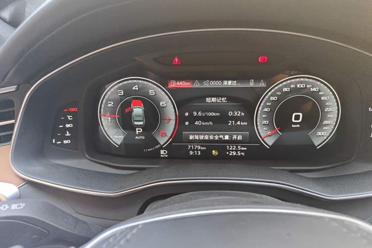 Used Audi A6L 2024 45 TFSI Prestige Dynamic Edition Odometer Close Up