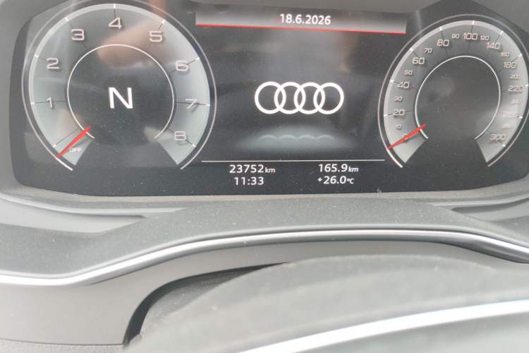 Used Audi A6L 2024 45 TFSI quattro Prestige Dynamic Edition Odometer Close Up