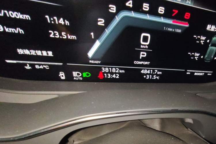 Used Audi A6L 2024 45 TFSI Prestige Dynamic Edition Odometer Close Up