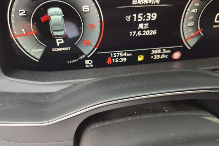 Used Audi A6L 2024 45 TFSI Prestige Dynamic Edition Odometer Close Up