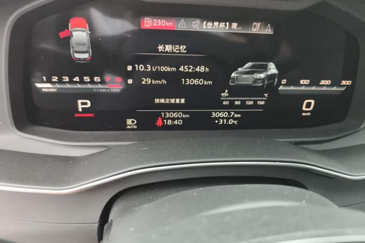Used Audi A6L 2024 45 TFSI Prestige Elegant Edition Odometer Close Up