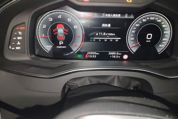 Used Audi A6L 2024 45 TFSI quattro Prestige Dynamic Edition Odometer Close Up