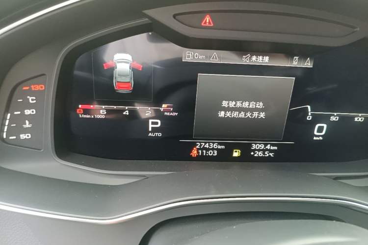 Used Audi A6L 2024 45 TFSI Prestige Dynamic Edition Odometer Close Up