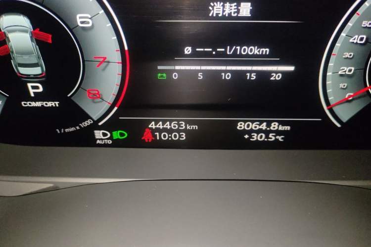 Used Audi A6L 2024 45 TFSI Prestige Dynamic Edition Odometer Close Up