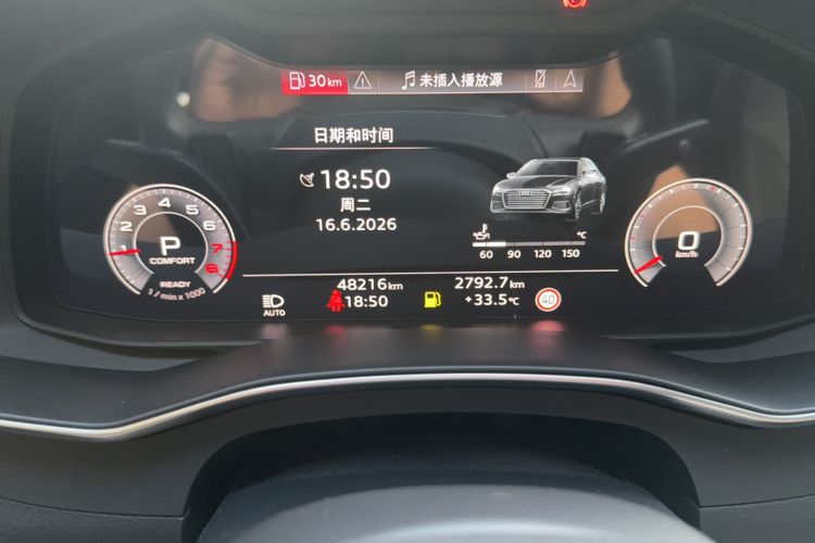 Used Audi A6L 2024 45 TFSI quattro Prestige Elegant Edition Odometer Close Up