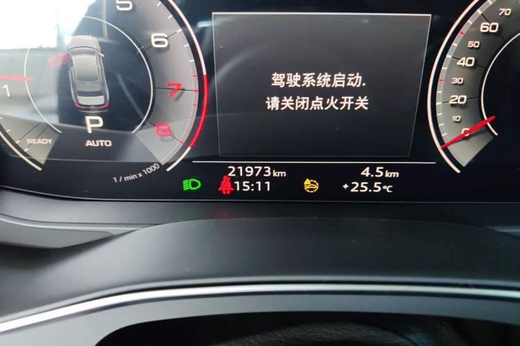 Used Audi A6L 2024 45 TFSI quattro Prestige Dynamic Edition Odometer Close Up