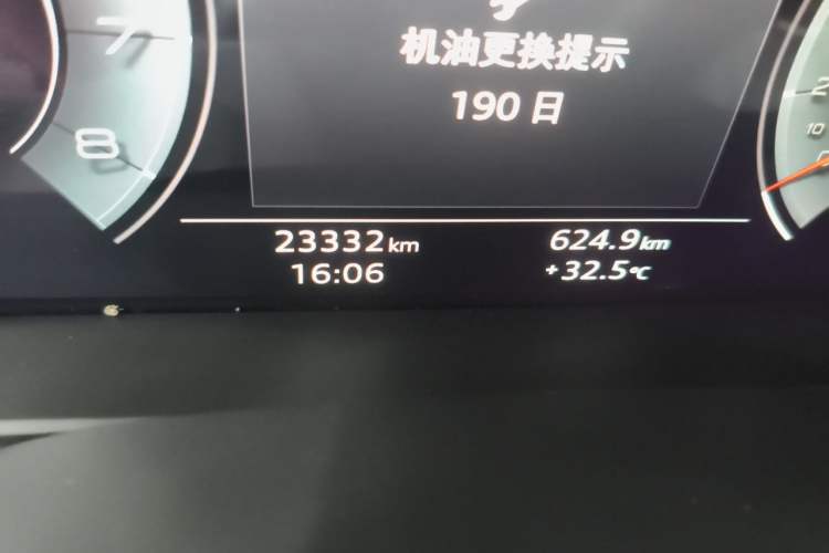 Used Audi A6L 2024 45 TFSI Prestige Dynamic Edition Odometer Close Up