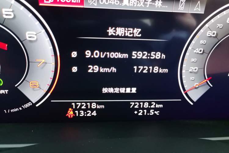 Used Audi A6L 2024 45 TFSI quattro Prestige Dynamic Edition Odometer Close Up