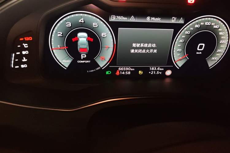 Used Audi A6L 2024 45 TFSI quattro Prestige Dynamic Edition Odometer Close Up
