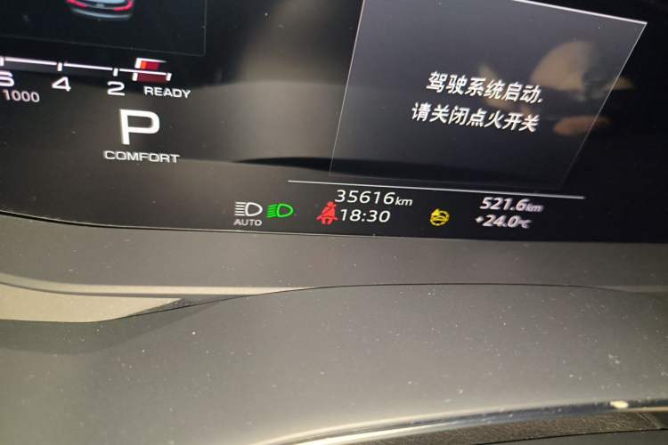 Used Audi A6L 2024 45 TFSI quattro Prestige Dynamic Edition Odometer Close Up