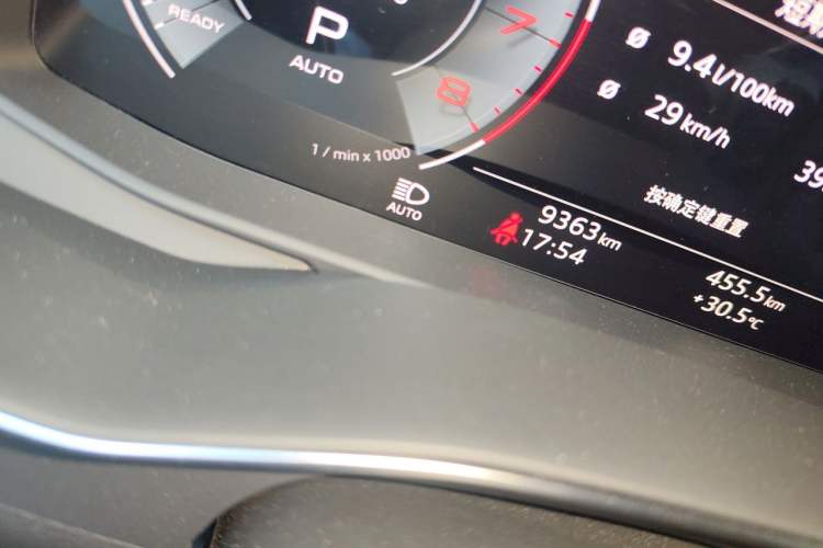 Used Audi A6L 2024 45 TFSI quattro Prestige Dynamic Edition Odometer Close Up