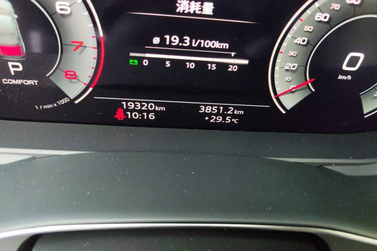Used Audi A6L 2024 45 TFSI Prestige Dynamic Edition Odometer Close Up